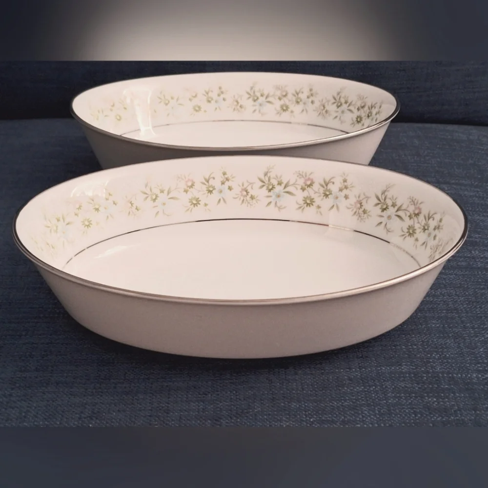 NORITAKE, Savannah Platinum Rim |  Serving Platters & Bowls and Sugar Bo…